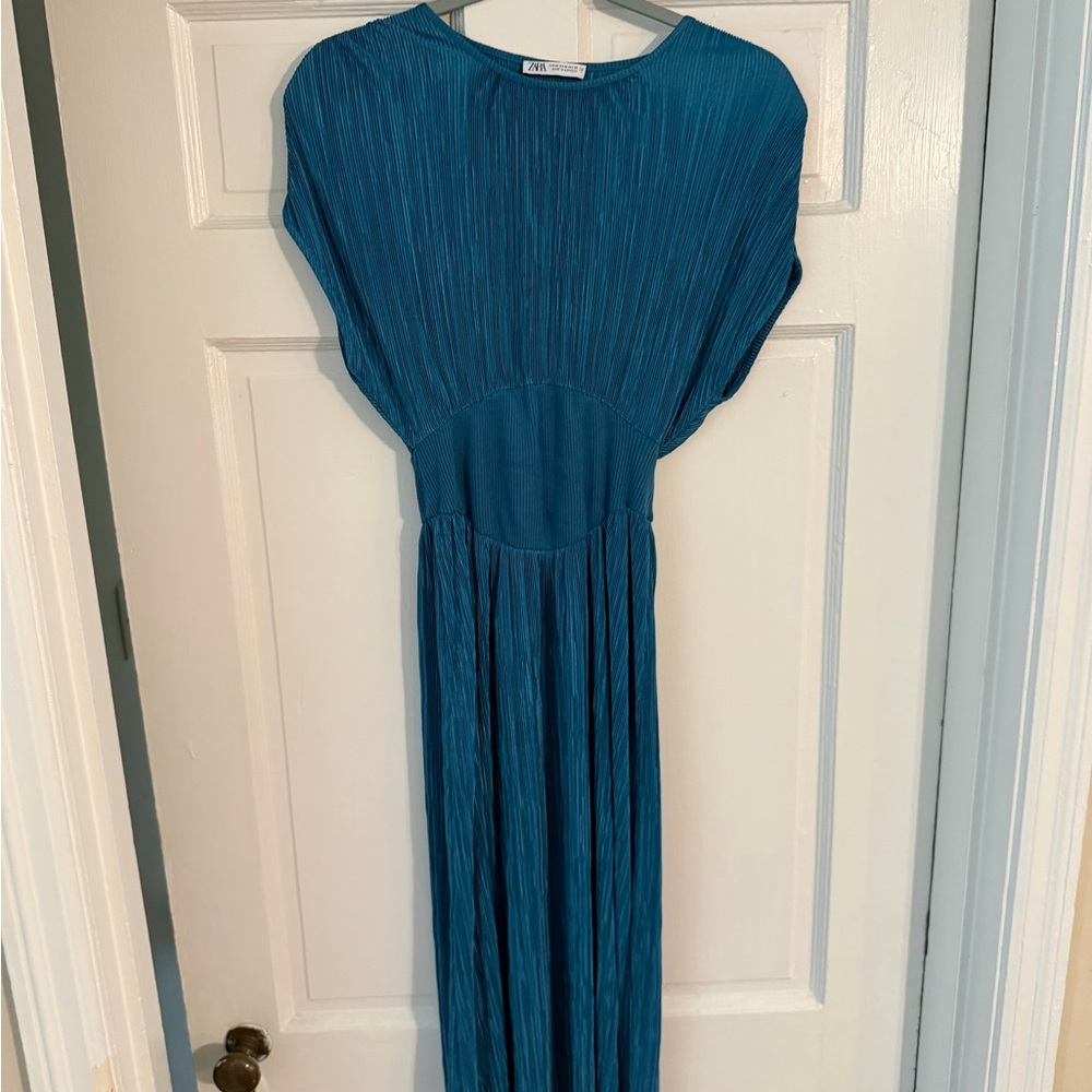 Zara Teal Midi Dress